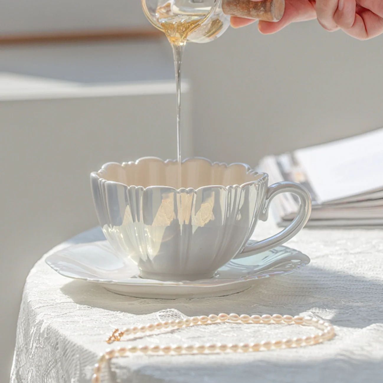 The Romantic Flowers Coffee Tea Cup