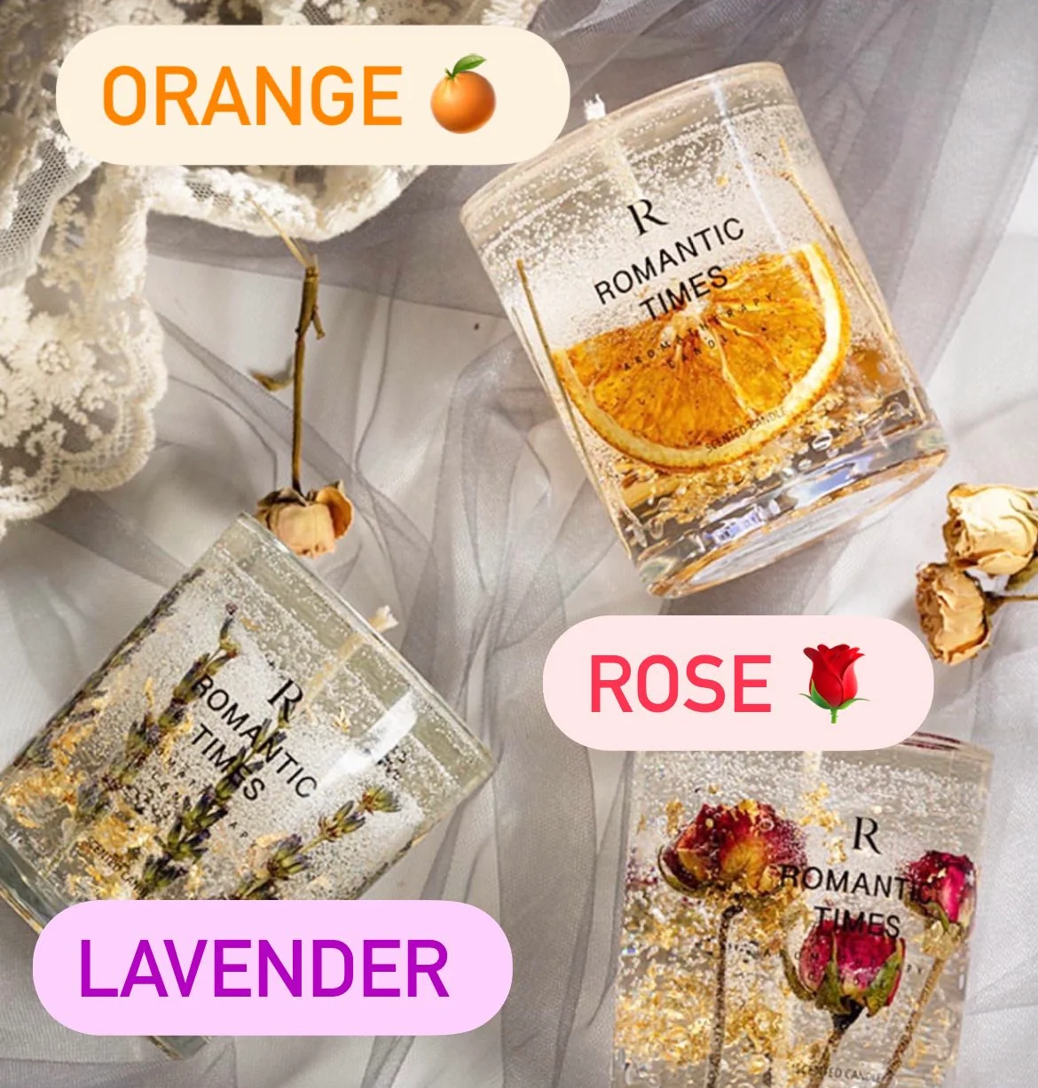 Romantic Jelly candles