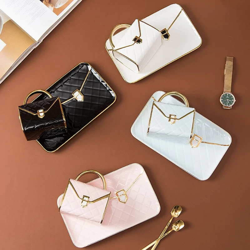 Elegant Bag Shape Coffee Tea Mug Set