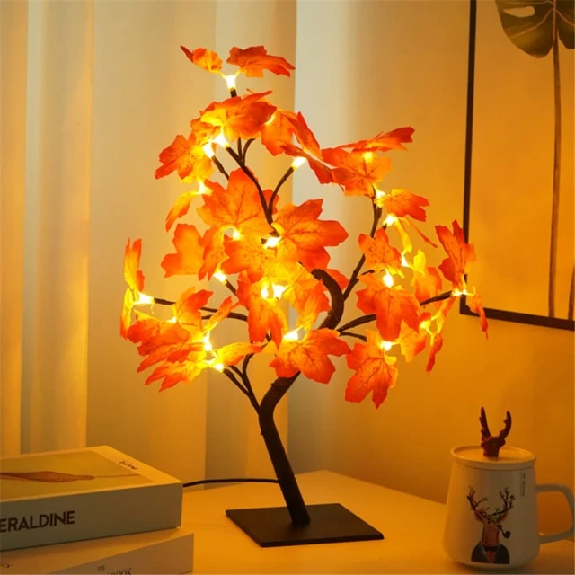 LED Table Lamp Rose Flower Tree Lights