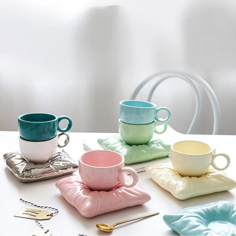 Nordic Colorful Ceramic Milk Tea Mug