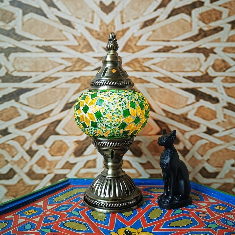Handmade Turkish Stained Glass Table Lamp