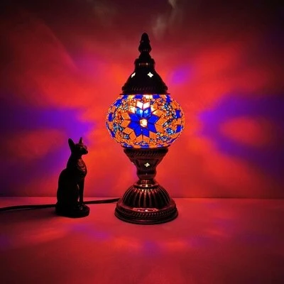 Handmade Turkish Stained Glass Table Lamp