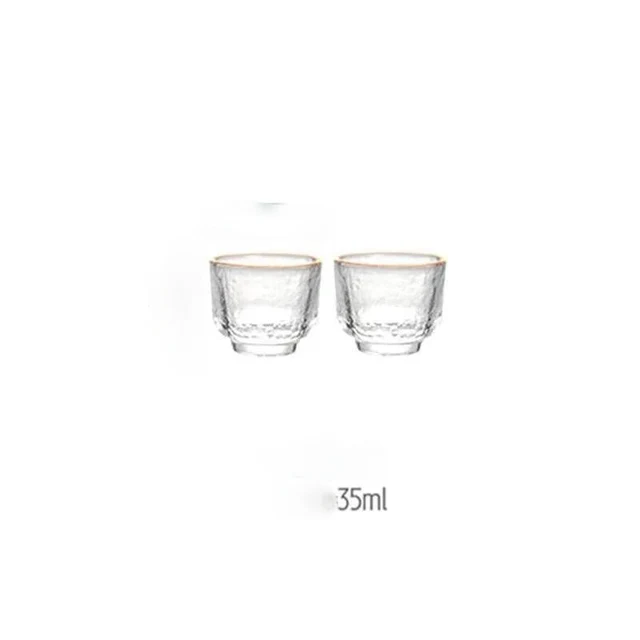 Japanese Glass Sake Pot Set with Warmer