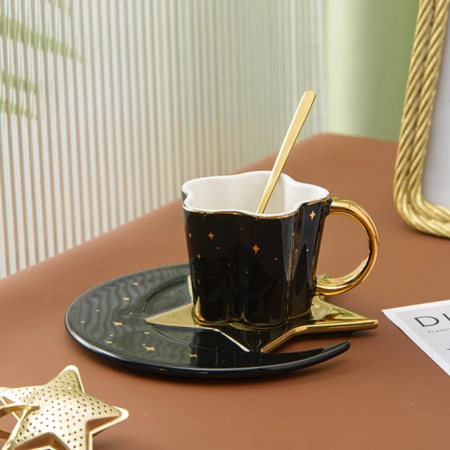 Creative Ceramic Star Moon Coffee Cup