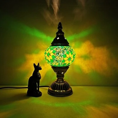 Handmade Turkish Stained Glass Table Lamp
