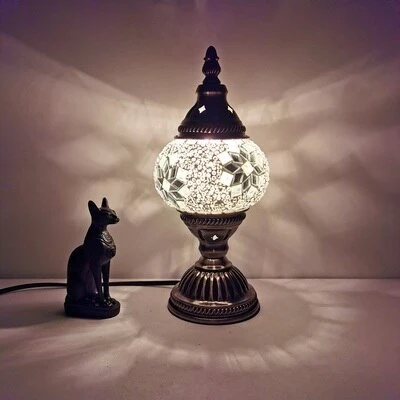 Handmade Turkish Stained Glass Table Lamp